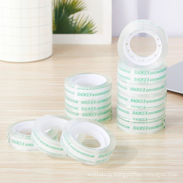 custom transparent clear bopp adhesive tape film gum stationery tape adhesive